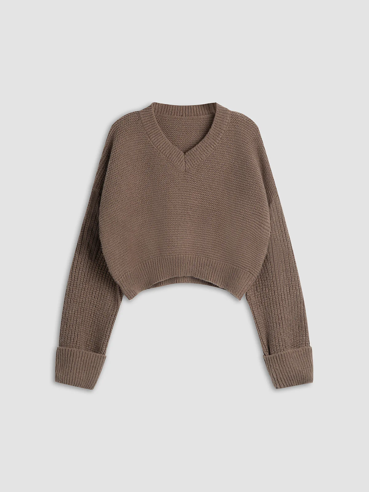 Minimalism V Neck Pullover Sweater - Takermore