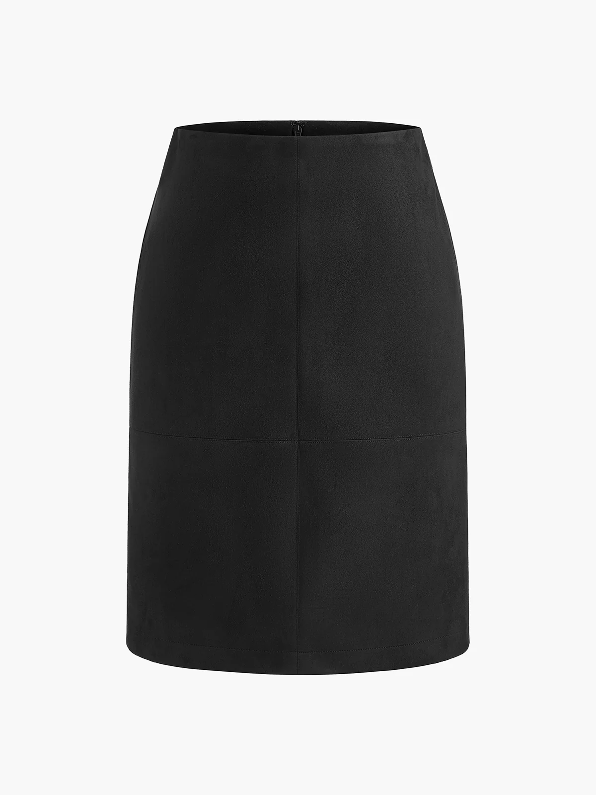 Suede A-Line Skirt Without Belt - Takermore