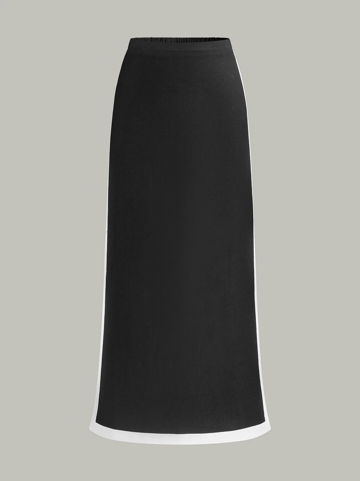 Contrast Trim Skirt Set - Takermore