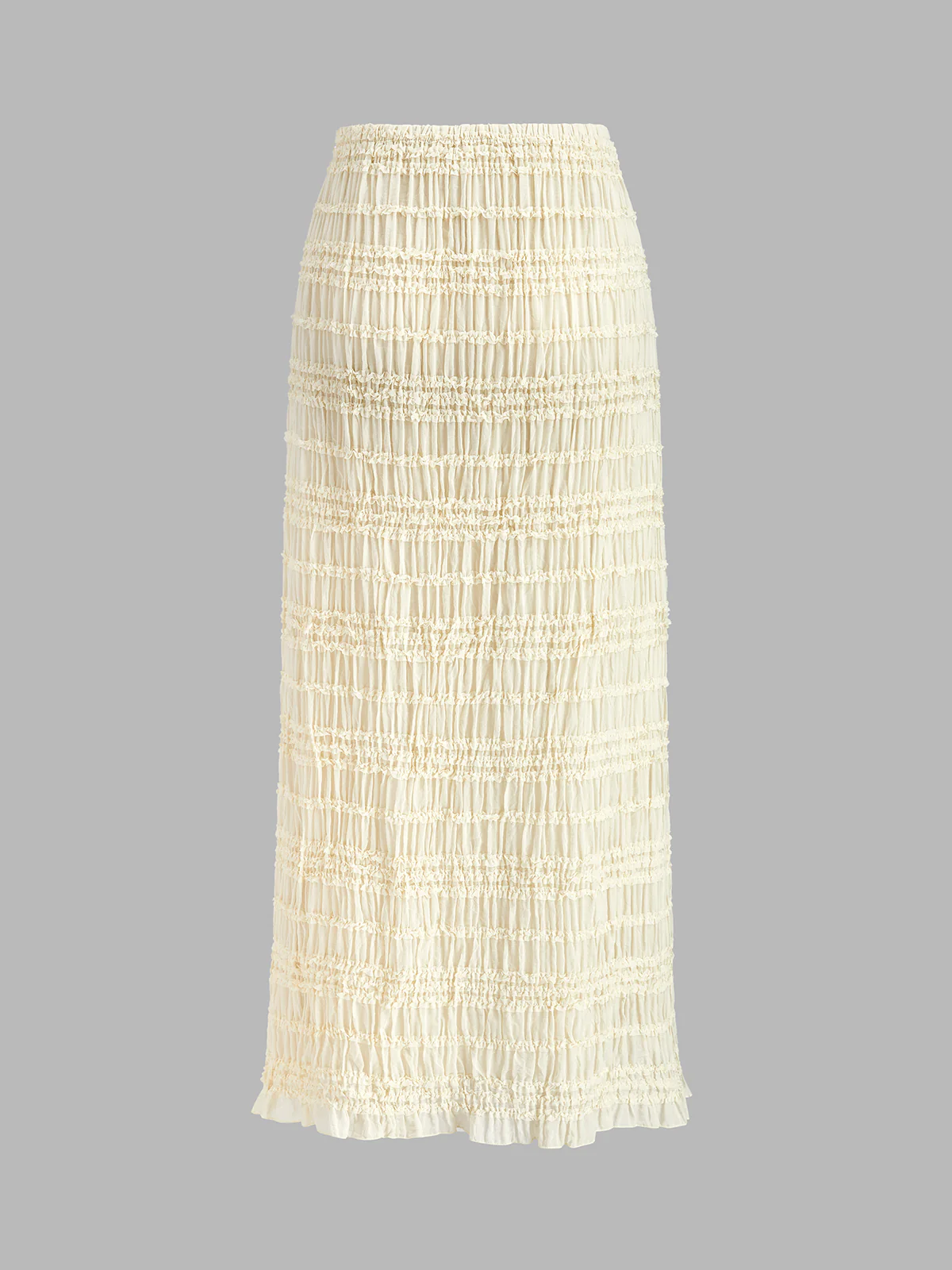 Ruffled Crop Top Skirt Set - Takermore