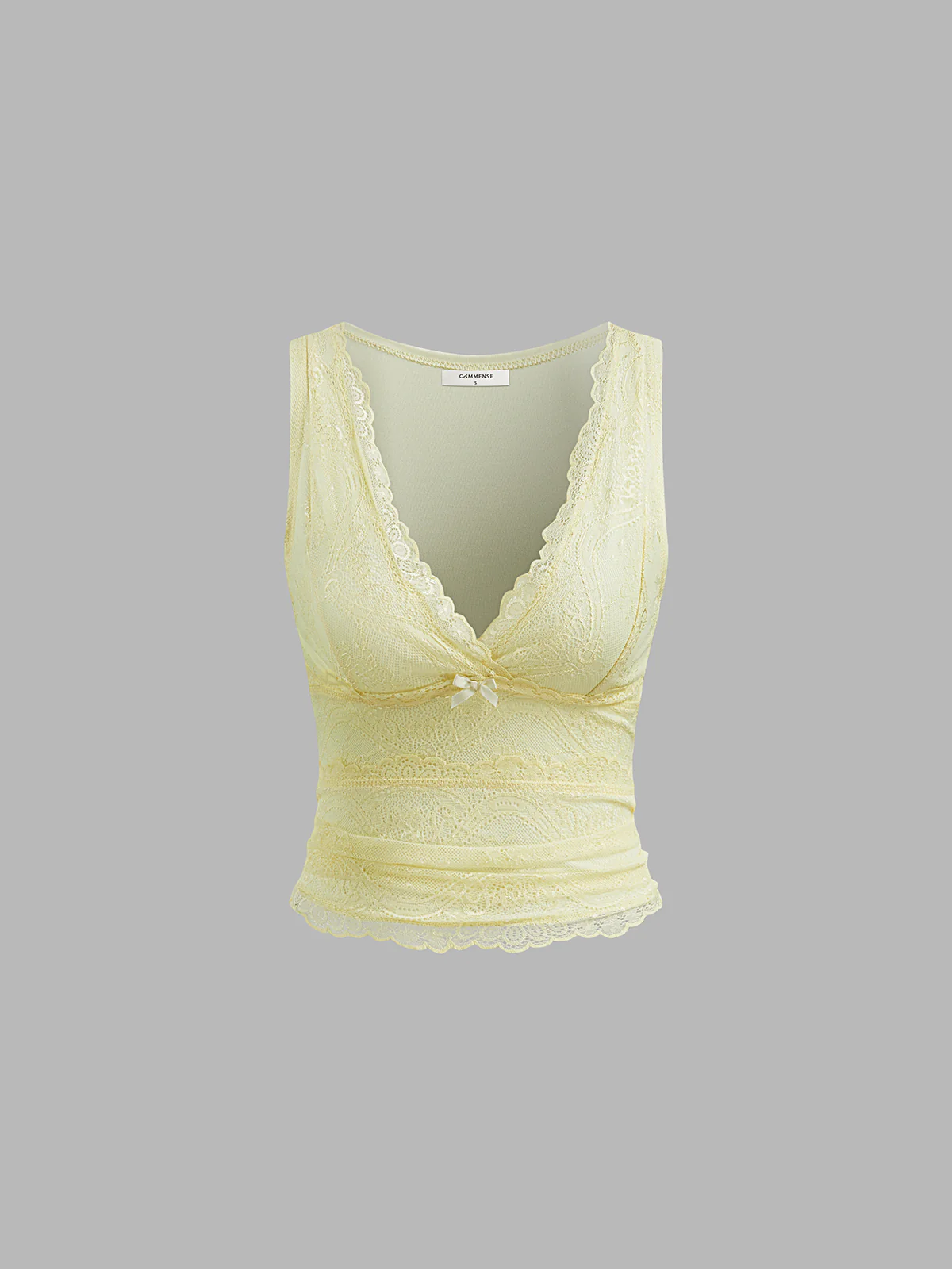 V-Neck Lace Tank Top - Takermore