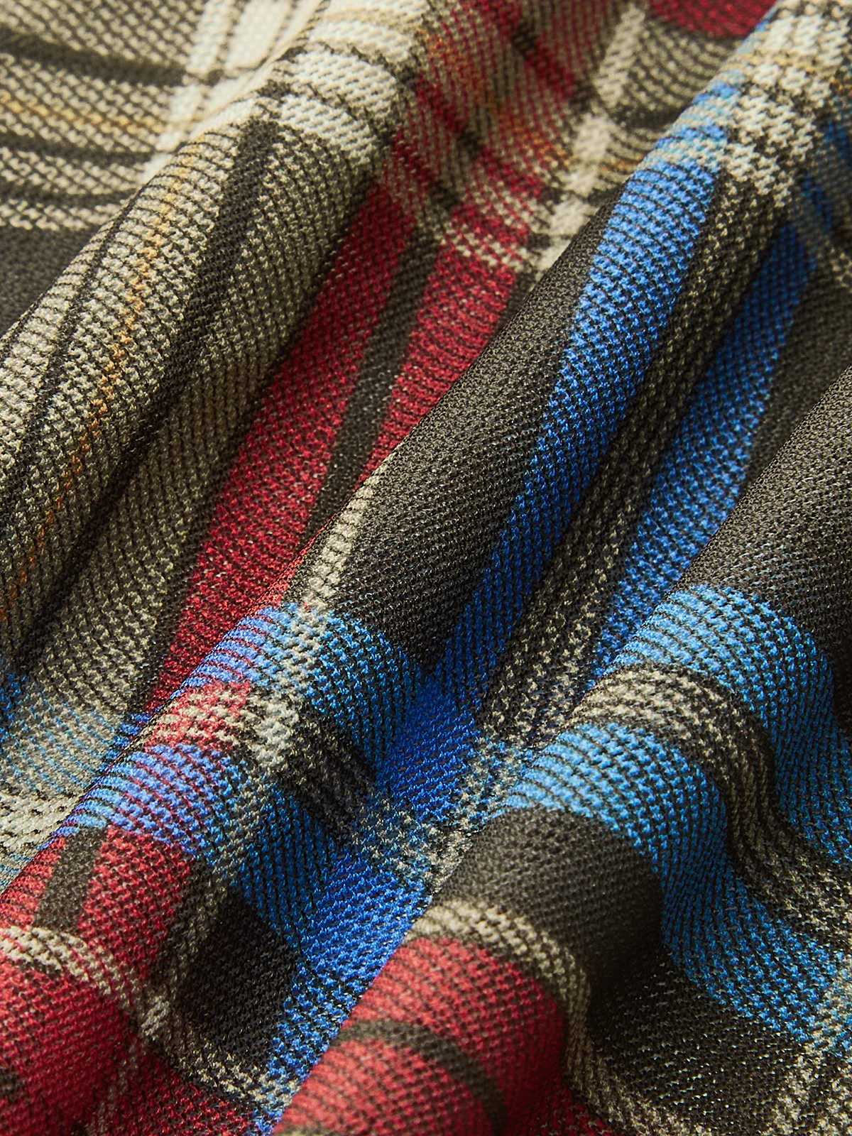 Plaid Knotted Tie-Back Top - Takermore