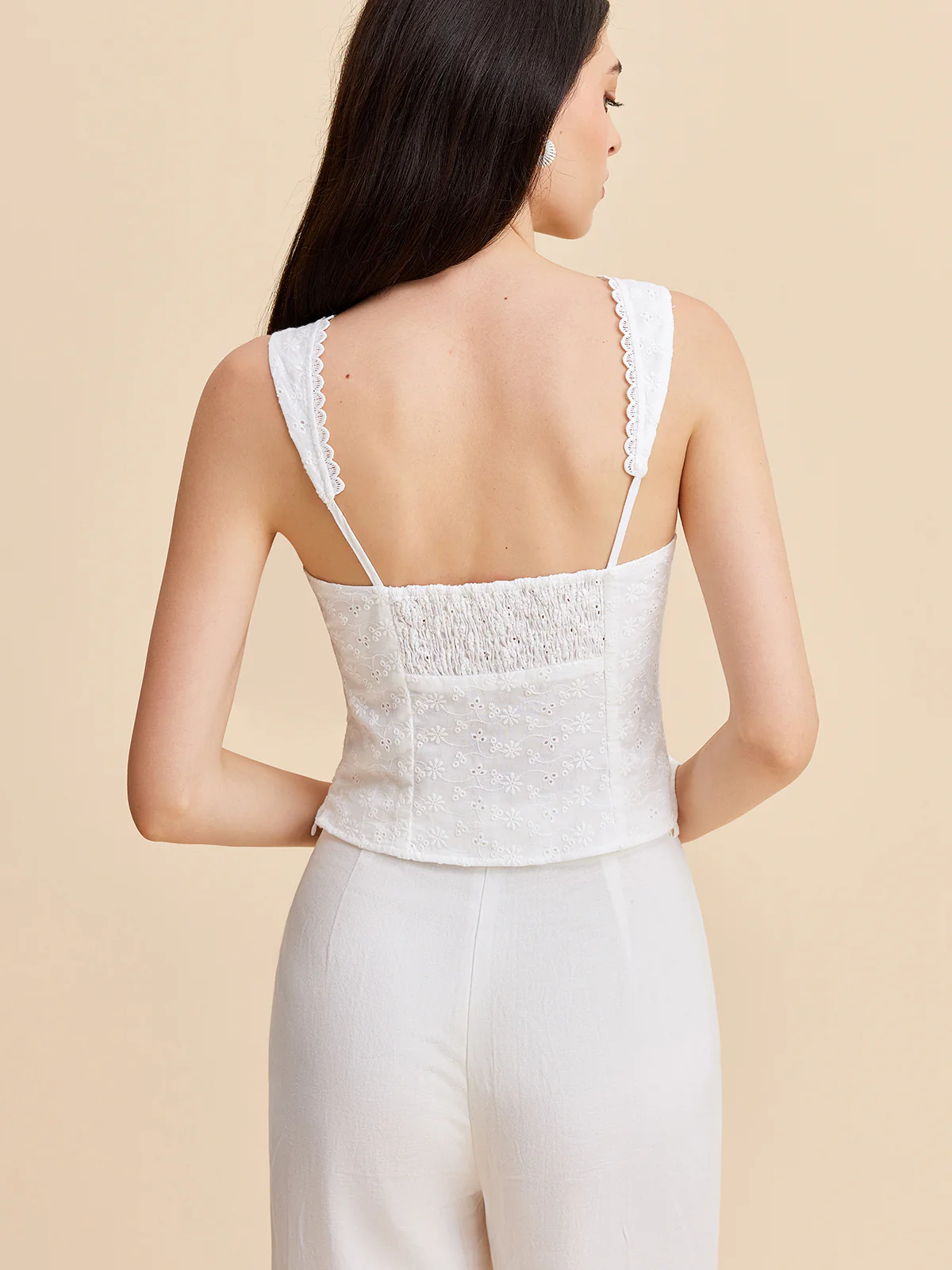 Pleated Cotton Zipper Tank Top - Takermore