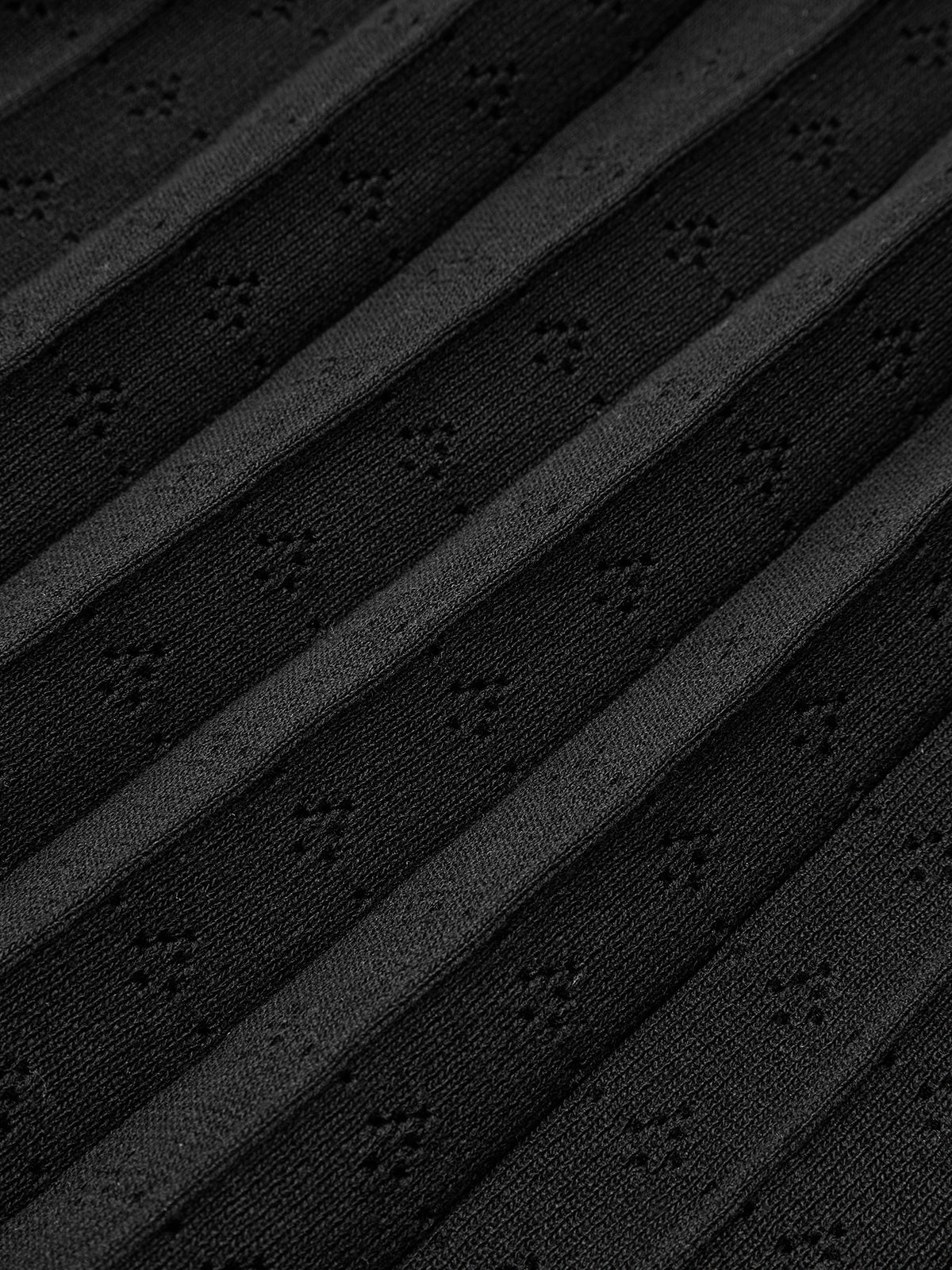 Pearl Trimmed Knit Midi Dress - Takermore