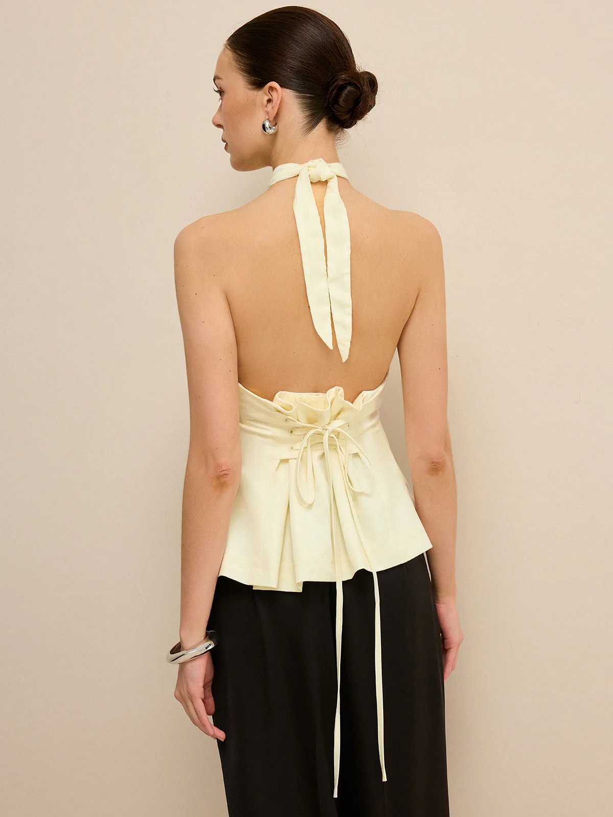 Cross-Over Halter Backless Tank Top - Takermore