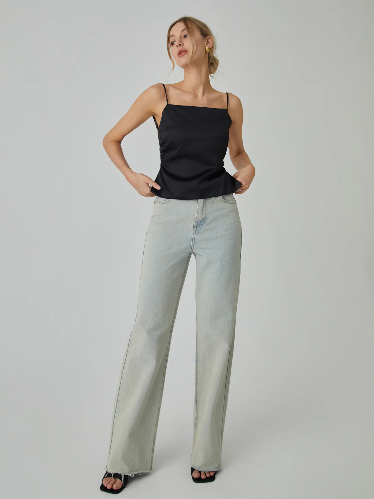 Knotted Backless Cami Top - Takermore