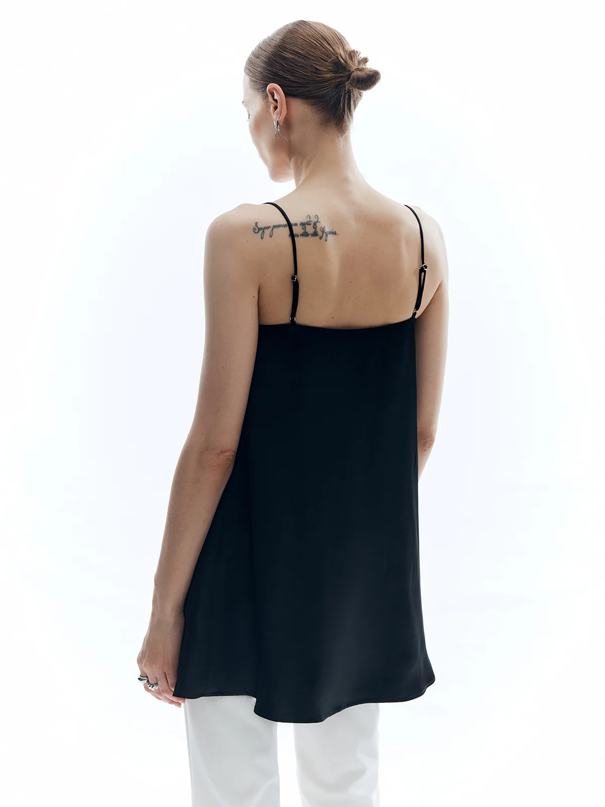 Satin Solid Loose Cami Top - Takermore